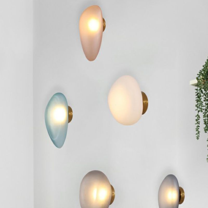 Luz de pared de vidrio creativo Luz de pared LED moderna para dormitorio