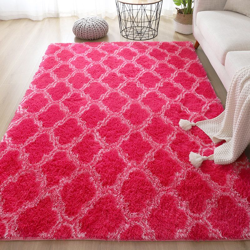 Einfacher Gitterteppich Multi-Farbe Moderne Teppichsynthetik Nicht-Schlupf-Backing Easy Care Teppich für Wohnzimmer