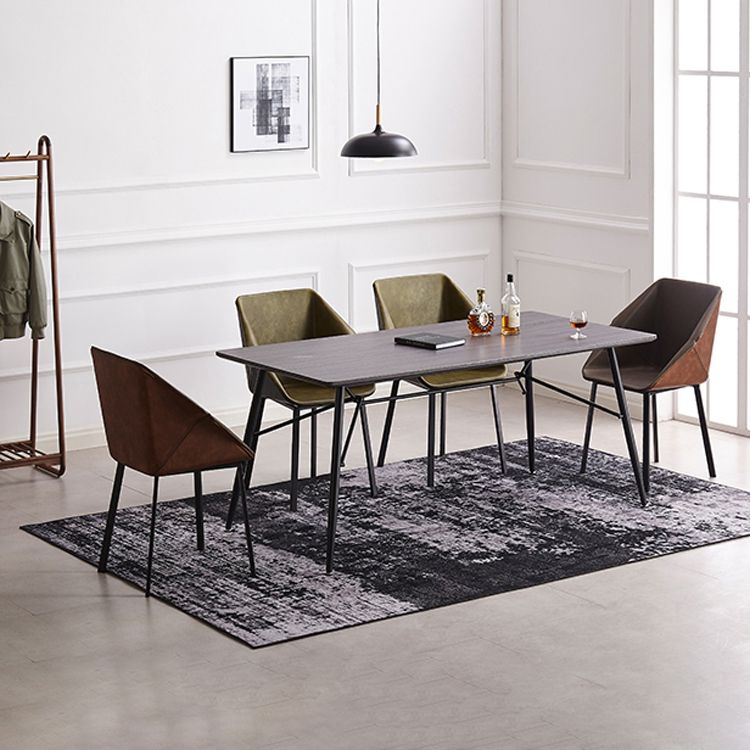 Sillas de estilo moderno sillón de comedor con patas de metal para cocina