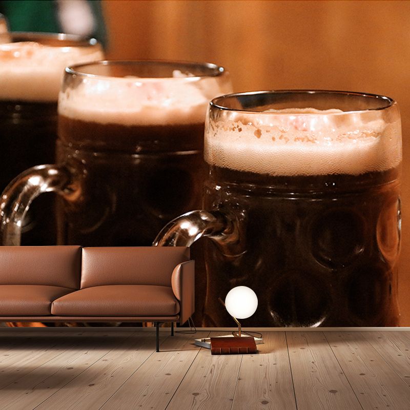 Modern Wine Pub Decorative Mural Wallpaper Moisture Resistant Art, Custom Size Available