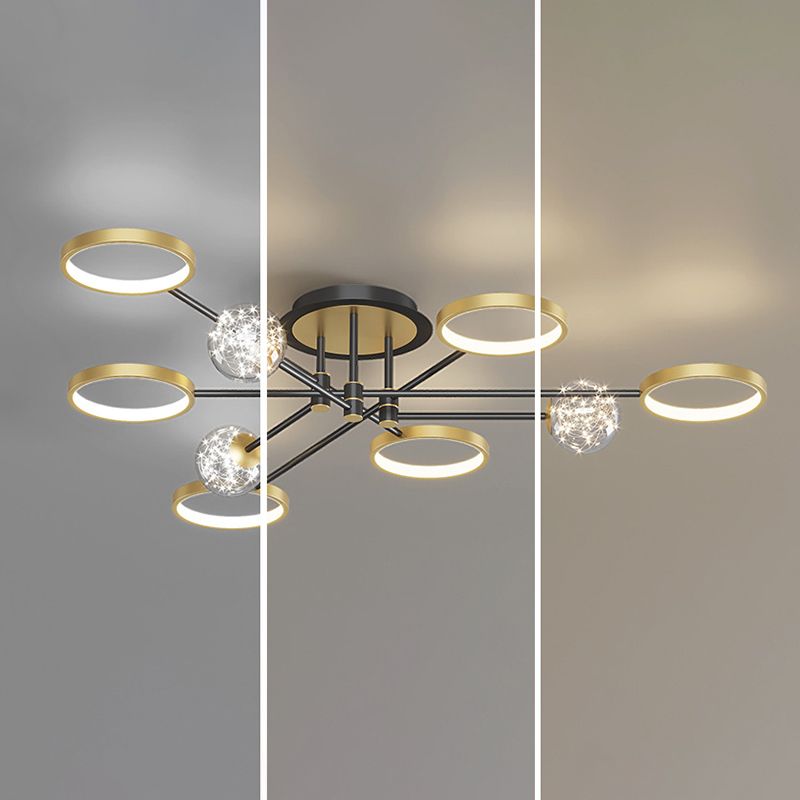 Modernist Flush Mount Fixture Gypsophila LED Flush Ceiling Light Fixtures