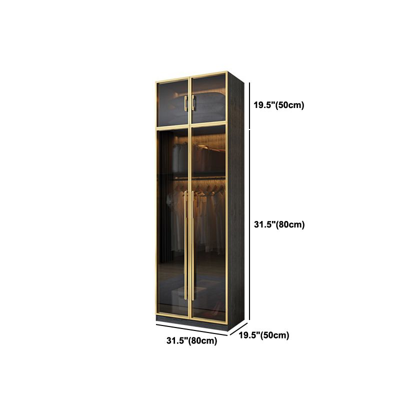Modern Wardrobe Closet With Drawer Hinged Wardrobe Armoire for Home