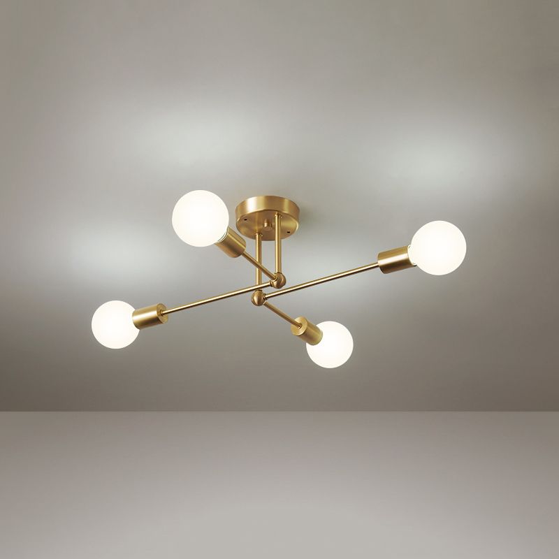 Modern Metallic Ceiling Light Flush Mount Lighting for Hallway Home