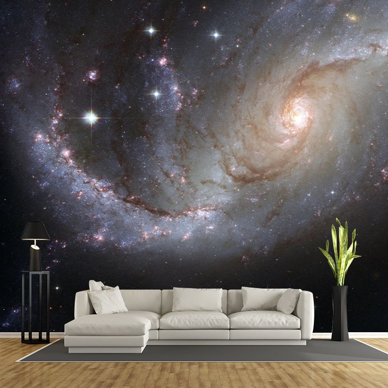 Mildew Resistant Wall Cosmic Galaxy Wallpaper Indoor Wall Mural