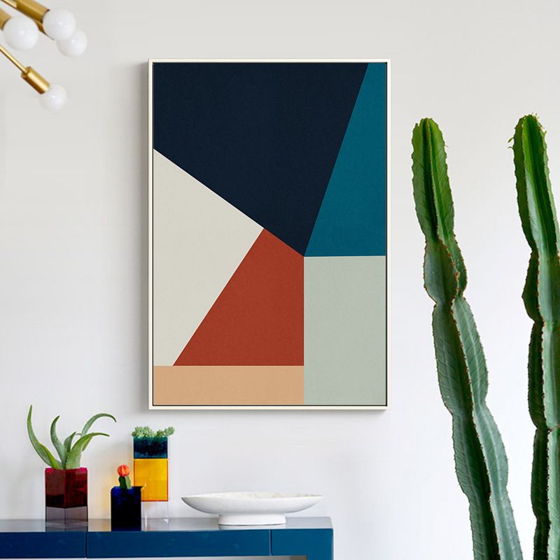 Nordic Geometric Splicing Canvas Light Color Dining Room Painting, Multiple Sizes