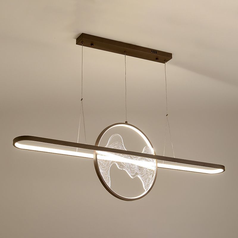 Luces colgantes colgantes geométricos de estilo moderno accesorios de iluminación de araña de metal