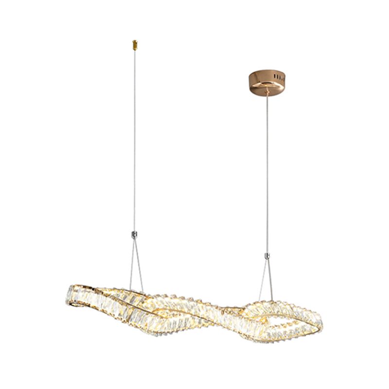 Modern Dining Chandelier Pendant Kitchen Dining Room Crystal Hanging Light Fixture
