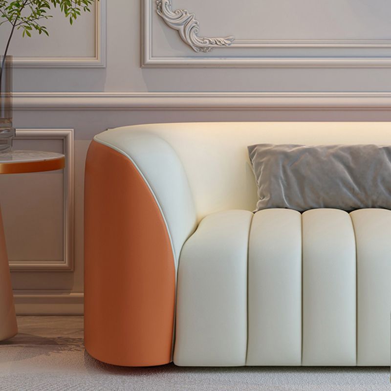 White Durable Sectional Sofas Solid Wood Sofa for Living Room