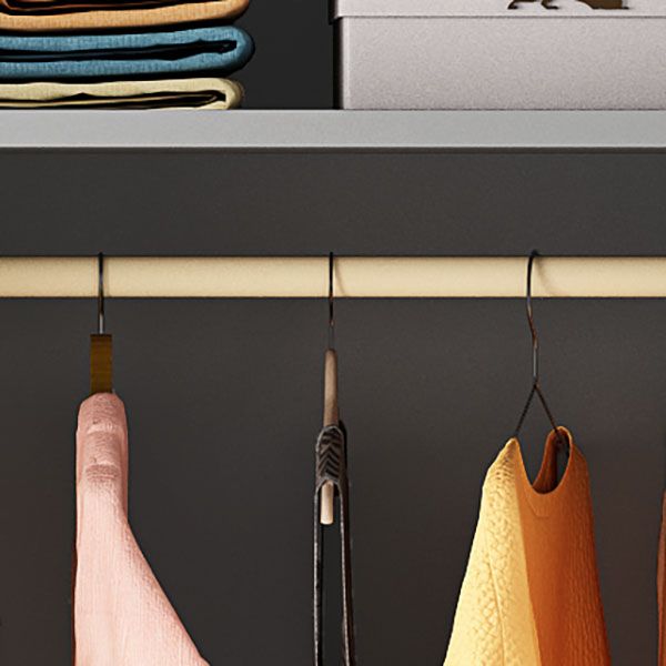 Contemporary Style Wood Wardrobe White Colour Soft Close Door Wardrobe Closet for Home