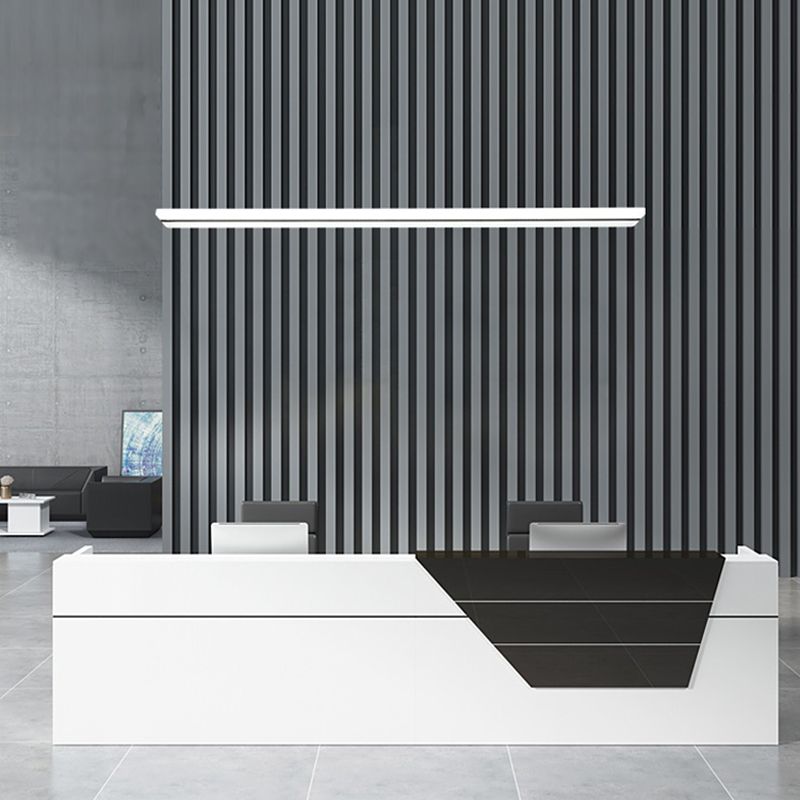 Zeitgenössische Insel Licht Rechteck Metall 1 helle Insellichter in Weiß