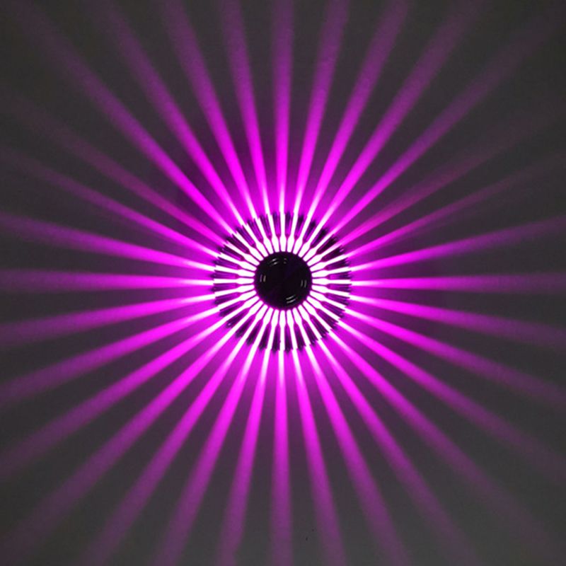 Lampada a parete a led in alluminio in alluminio in stile moderno raggio di scoppio rgb lampade per la decorazione del corridoio per corridoi