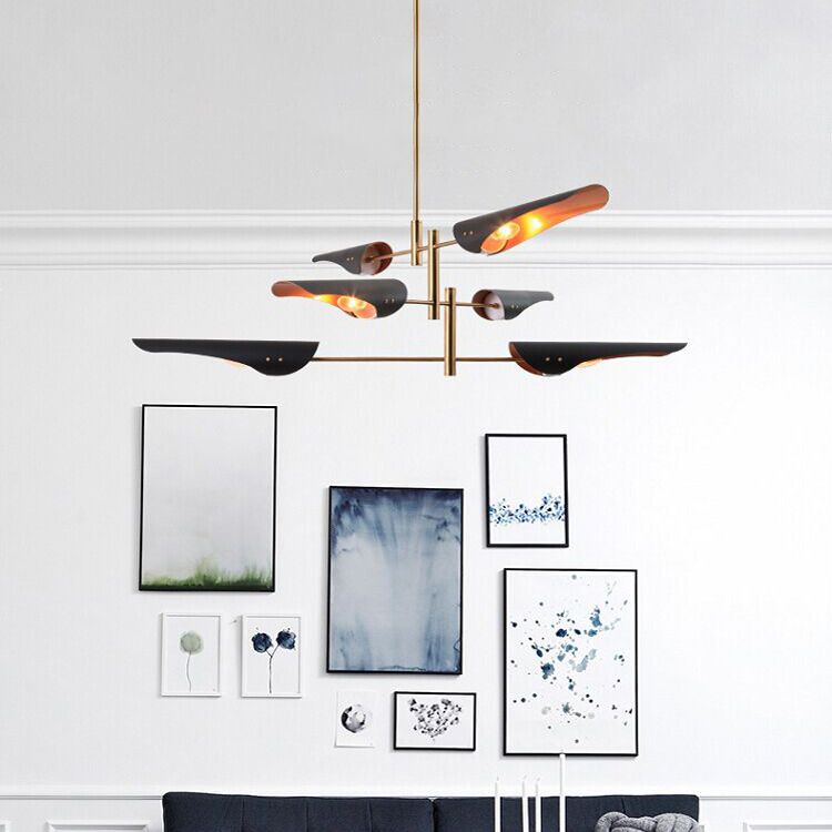 Shaded Living Room Ceiling Pendant Light Metal Simplicity Pendant Lighting Fixture