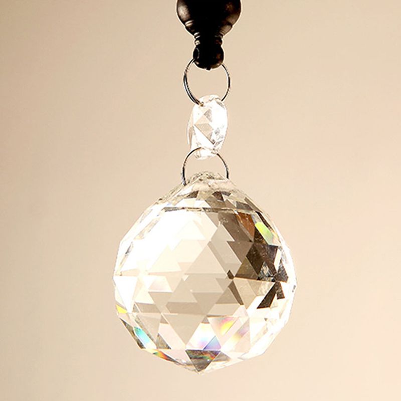 Branch Shaped Living Room Pendant Light Country Style Crystal Chandelier Light Fixture