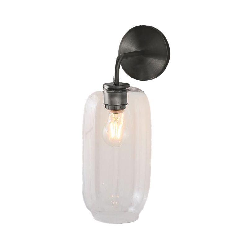 Simple Wall Sconce Lamp Glass Wall Mounted Light for Bedroom