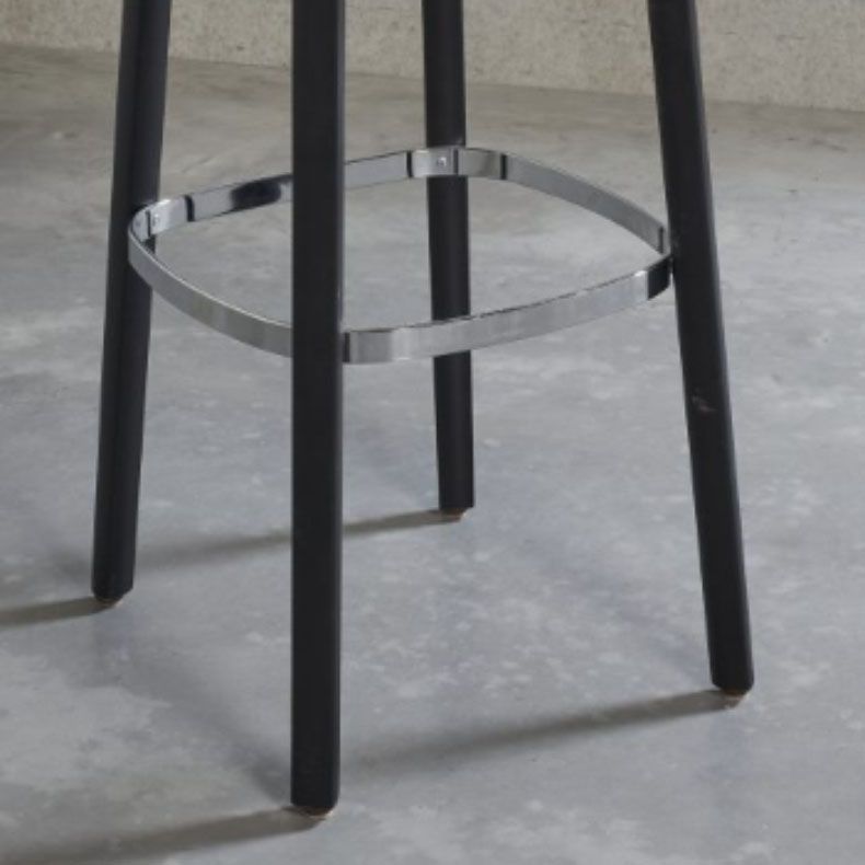 Contemporary Style Wood Counter Chair Footrest Counter Stool for Restaurant