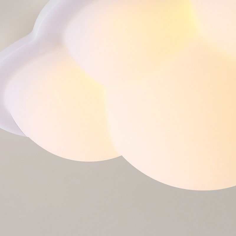 Modernism Flush Mount White LED Ceiling Light Fixture for Bedroom