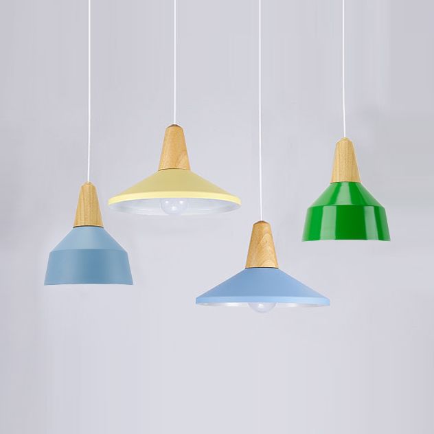 Pendu de salon Aluminium Light Light 10/14 pouces de largeur à tête unique de la tête de macaron avec cordon réglable