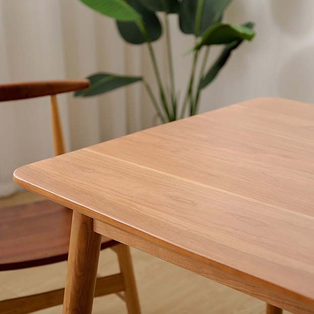 Industrial 4 Legs Dining Table Pine Wood Table for Dining Room