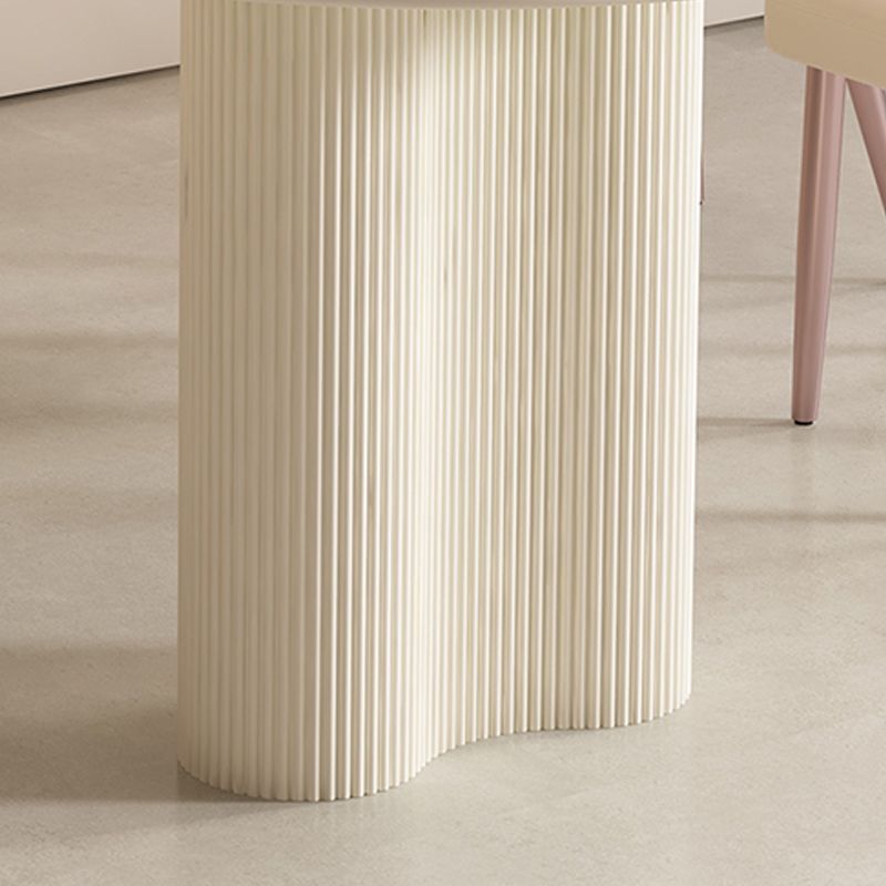 Contemporary Sintered Stone Dining Table Oval Dinner Room Table