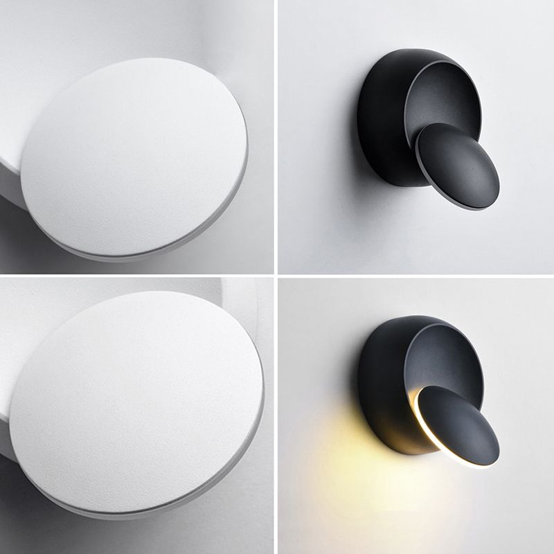 Nordic LED Wall Sconce Lighting Geometric Wall Lighting Fixture with Metal Shade