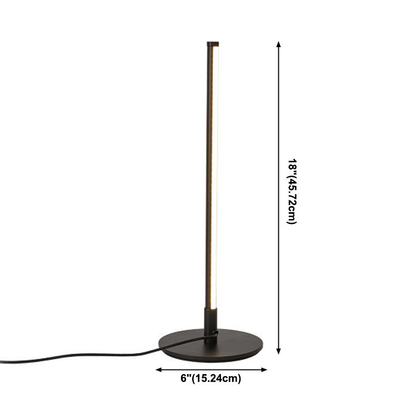 Lampe de table LED simplicité moderne les lampes de table linéaire avec une teinte acrylique