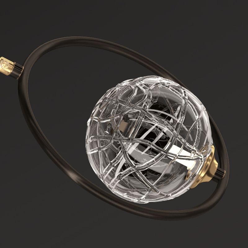 Zeitgenössische globale hängende Lichtkit Glas 1-Licht Deckenleuchte für Schlafzimmer