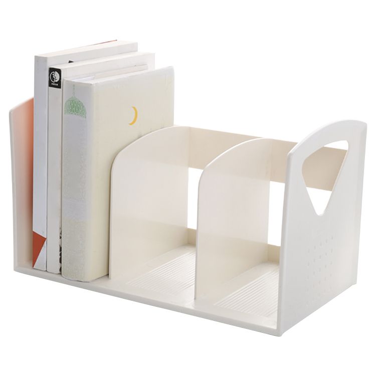 Contemporary Plastic Shelf Tabletop Standard Kids Bookcase in Matte