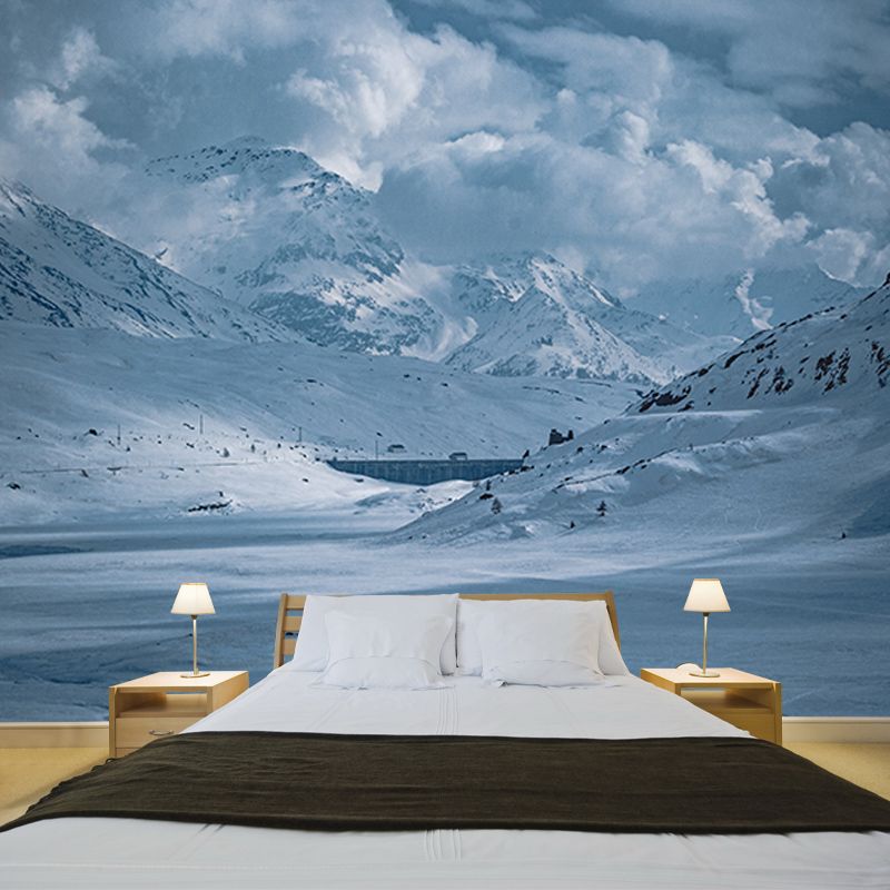 Photography Stain Resistant Mural Wallpaper Majestic Mountains Indoor Wall Mural