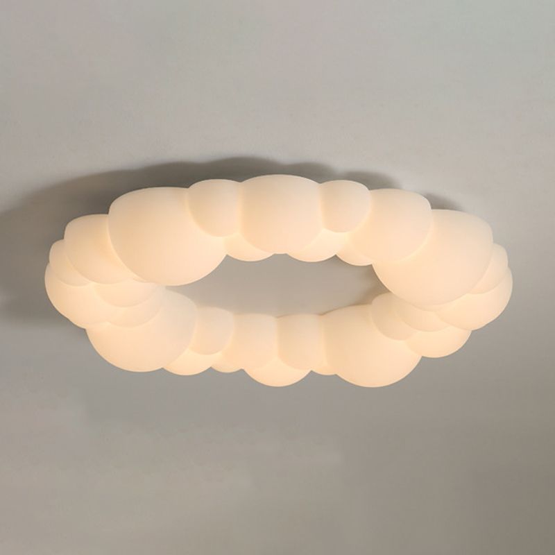 White LED Ceiling Light Modernism Flush Mount Lighting for Foyer Kitchen