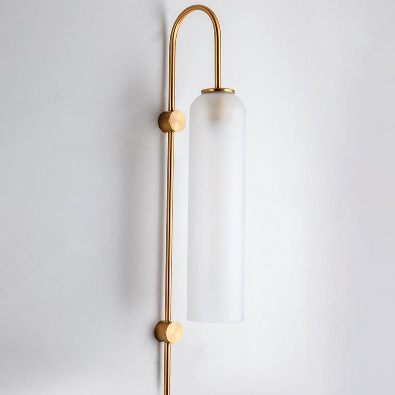 Postmoderne Einfachheit Zylinder Wandleuchte Glaswandleuchten für Schlafzimmer