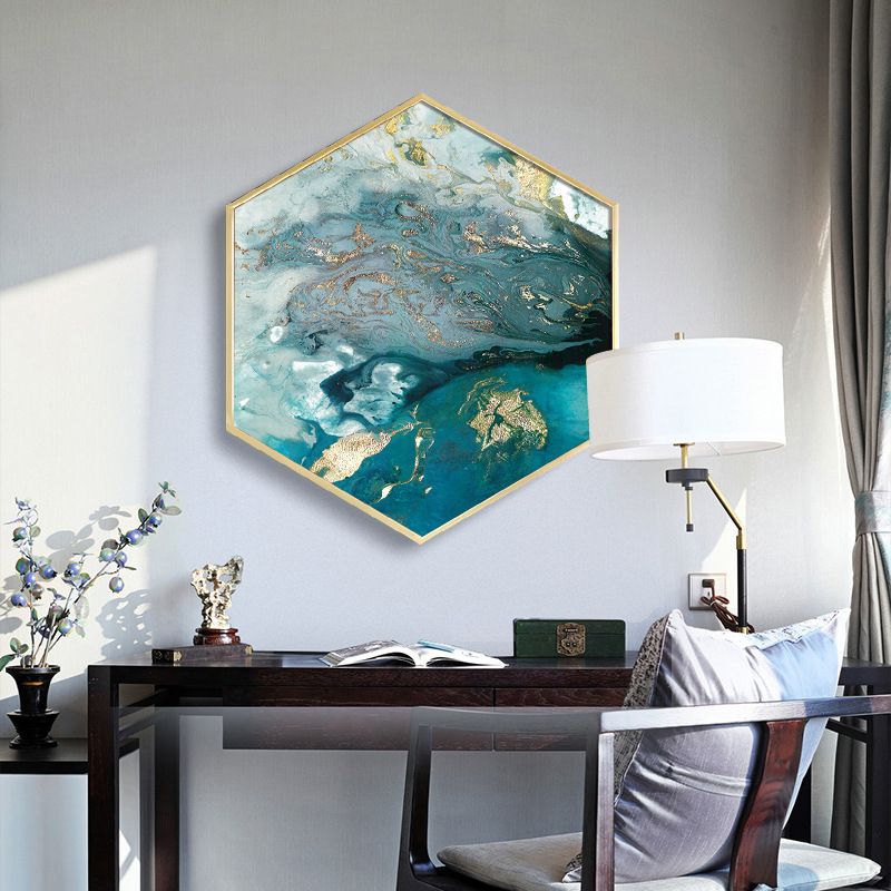 Abstract Pattern Wall Art Print Scandinavian Canvas Textured Painting in Soft Color