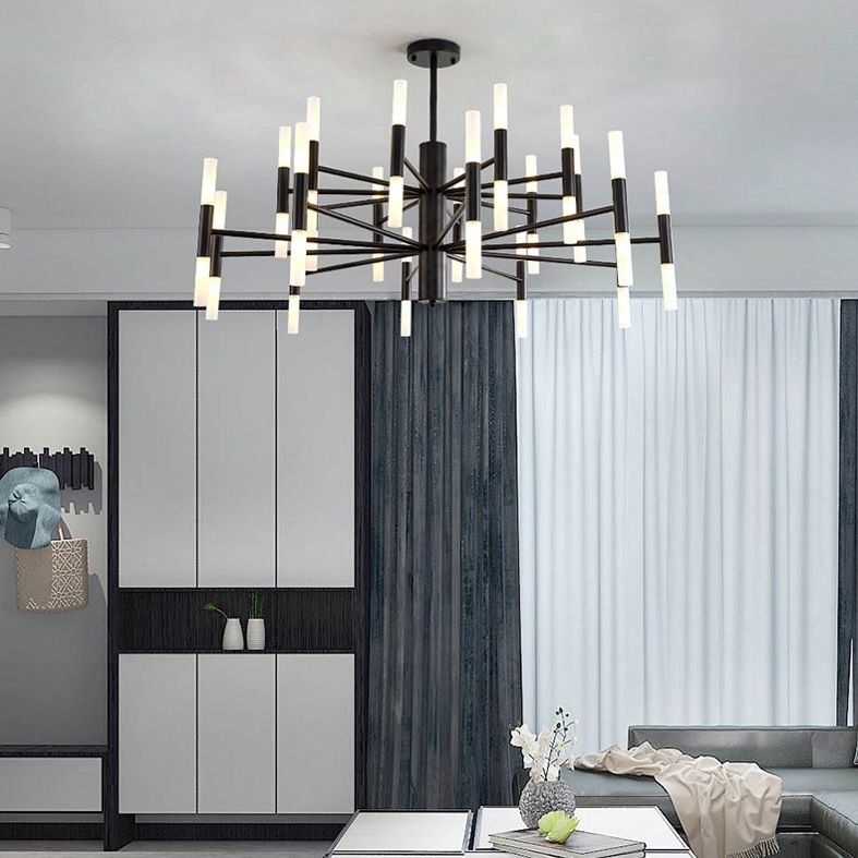 Acryl cilindrische hanger kroonluchter modern-stijl hangende kroonluchter voor woonkamer