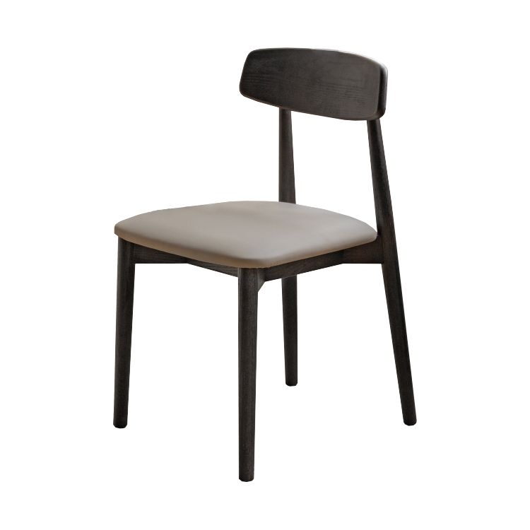 Contemporary Wood Open Back Armless Dining Chairs(Set of 1/2/4/6/8)