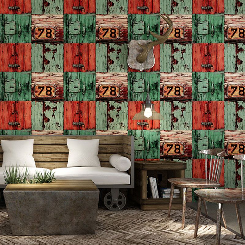 Water-Resistant Maple Wood Wall Decor 090 Nostalgic Wallpaper for Living Room, 57.1 sq ft.