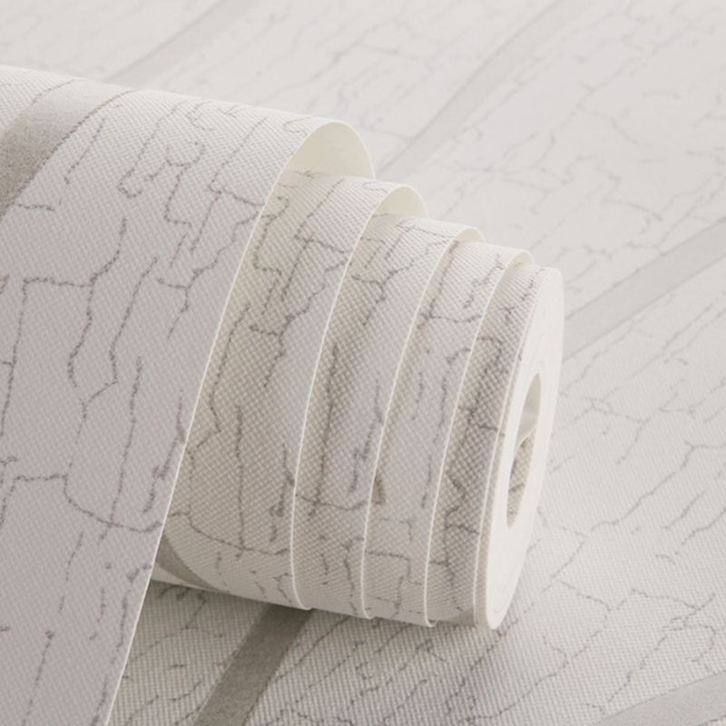 Self-Adhesive Curved Stripe Wallpaper Roll Non-Woven Material Simple Wall Art for Living Room