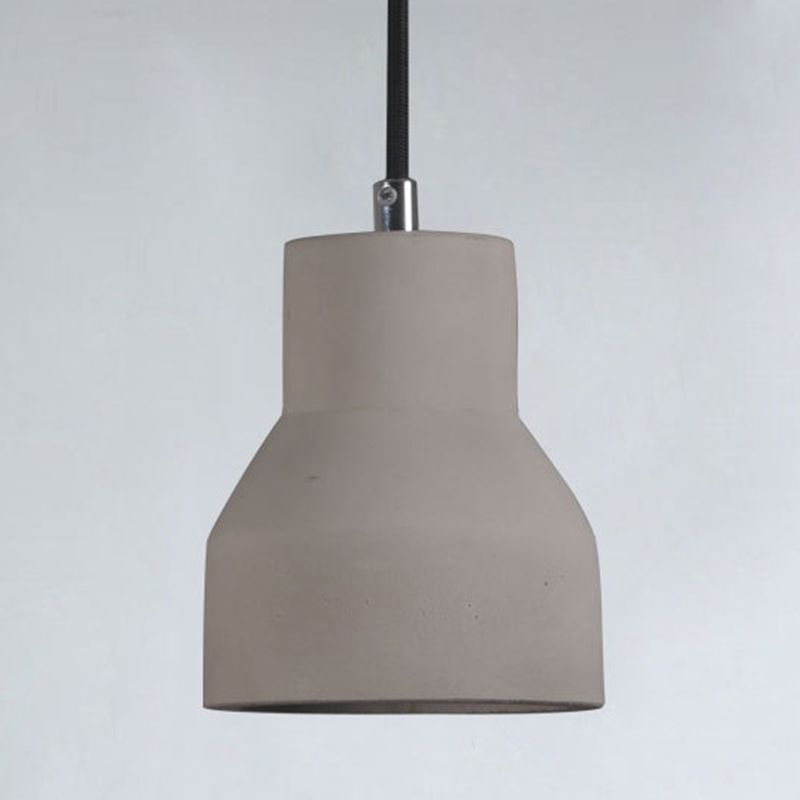 Grijs bel cement hangend lichtende Noordse stijl 1 lichte restaurant plafond hanger lamp