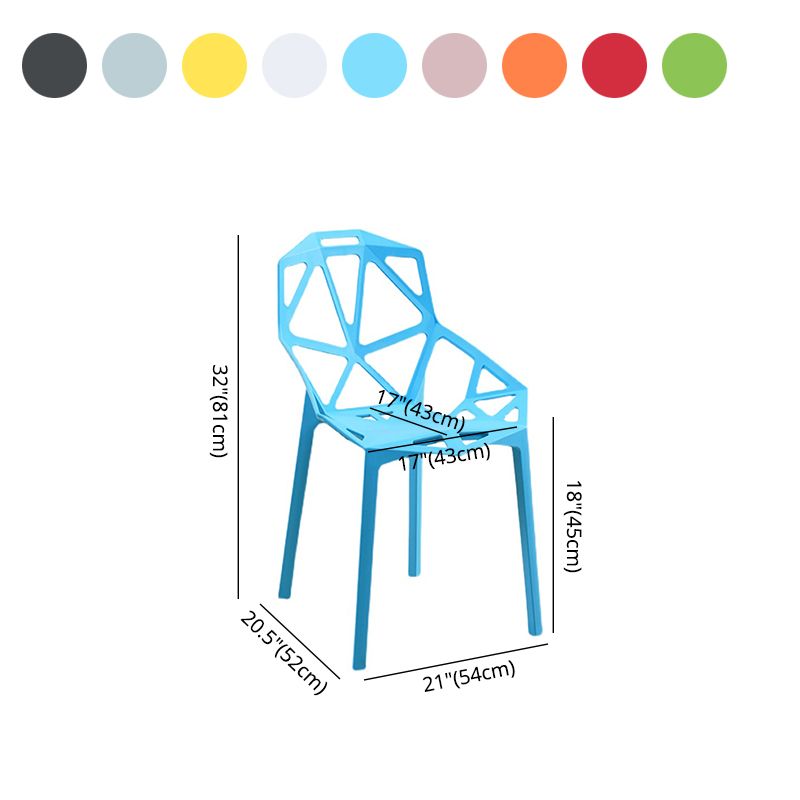Sillas de comedor de estilo moderno Silla auxiliar de comedor de plástico para cocina