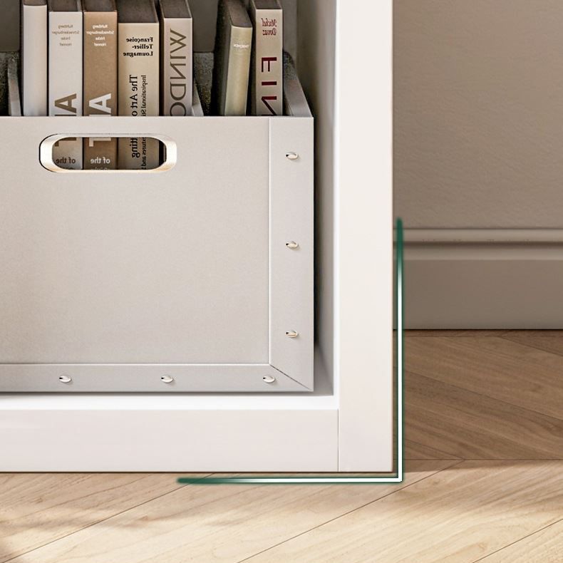 11.81"W Bookshelf Closed Back Scandinavian Style Bookcase for Home and Office