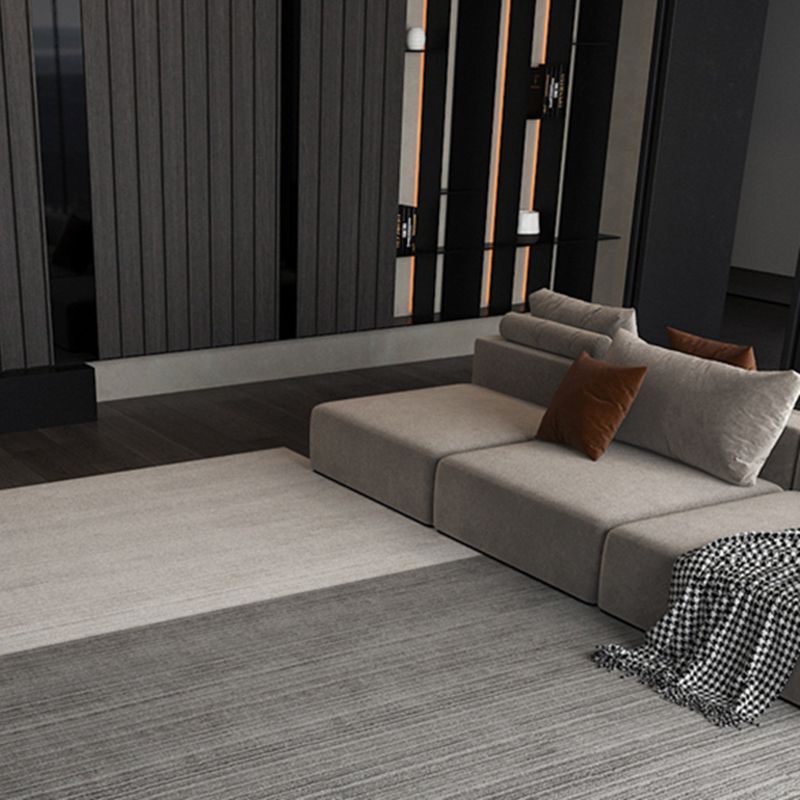 Chic Modern Carpet Solid Color Polyester Area Rug Stain Resistant Area Rug for Living Room