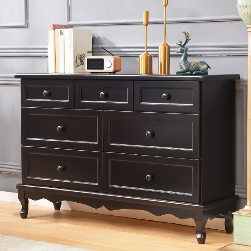 Nautical Solid Wood Storage Chest Bedroom Chest with Multi Drawers