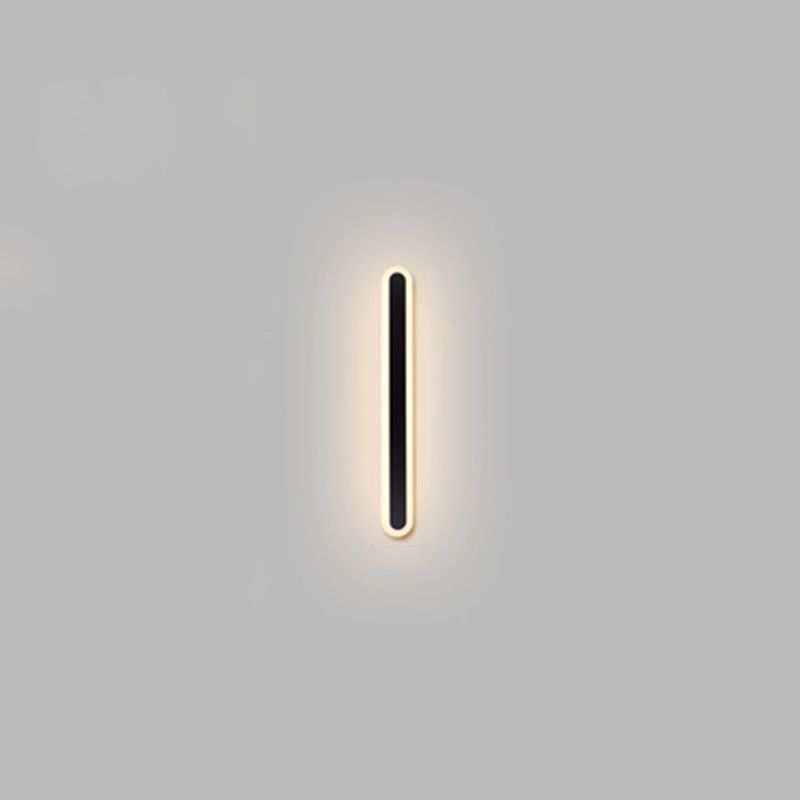 1 Light Linear Wall Mount Light Fixture Modern Wall Lamp Metal Wall Sconces