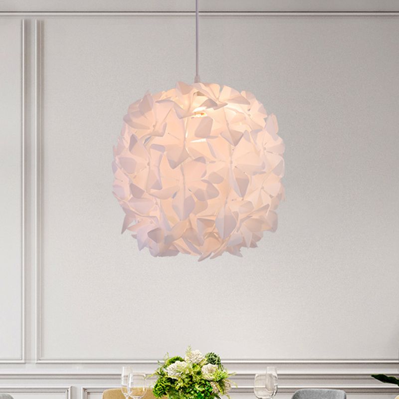 Pendentif 1-Bulb Contemporain Blossant Blossom Fleur Plafond Plafonnement Aménagement avec une teinte acrylique
