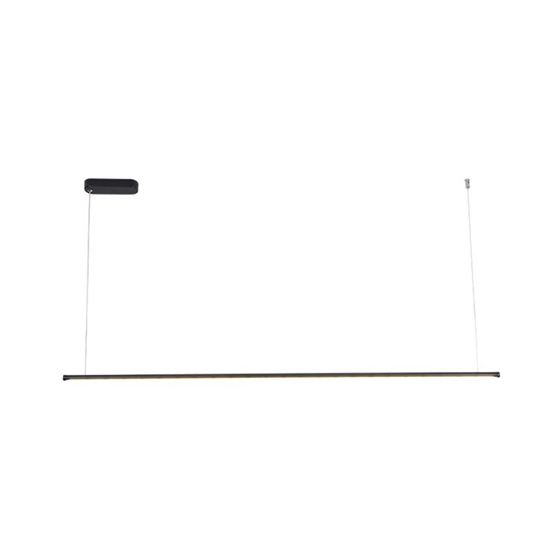 Accesorios de iluminación lineal modernos Luz de techo colgante de metal