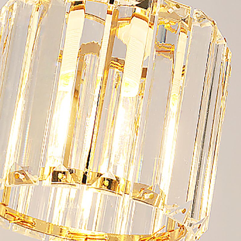 Geometria a forma di cristallo luci soffitto appeso moderno 3 luci a sospensione leggera