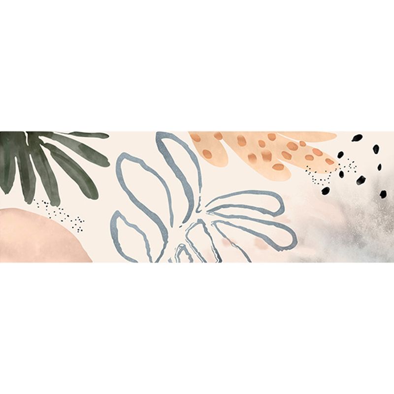 Groen modern tapijt polyester tulpen binnen tapijt niet-slip achterste tapijt voor woningdecoratie