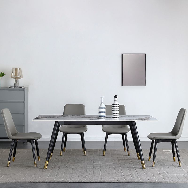 Rechteck Esstisch Tisch Luxusstil Stein für Raumkollektion mit 4 Fuß