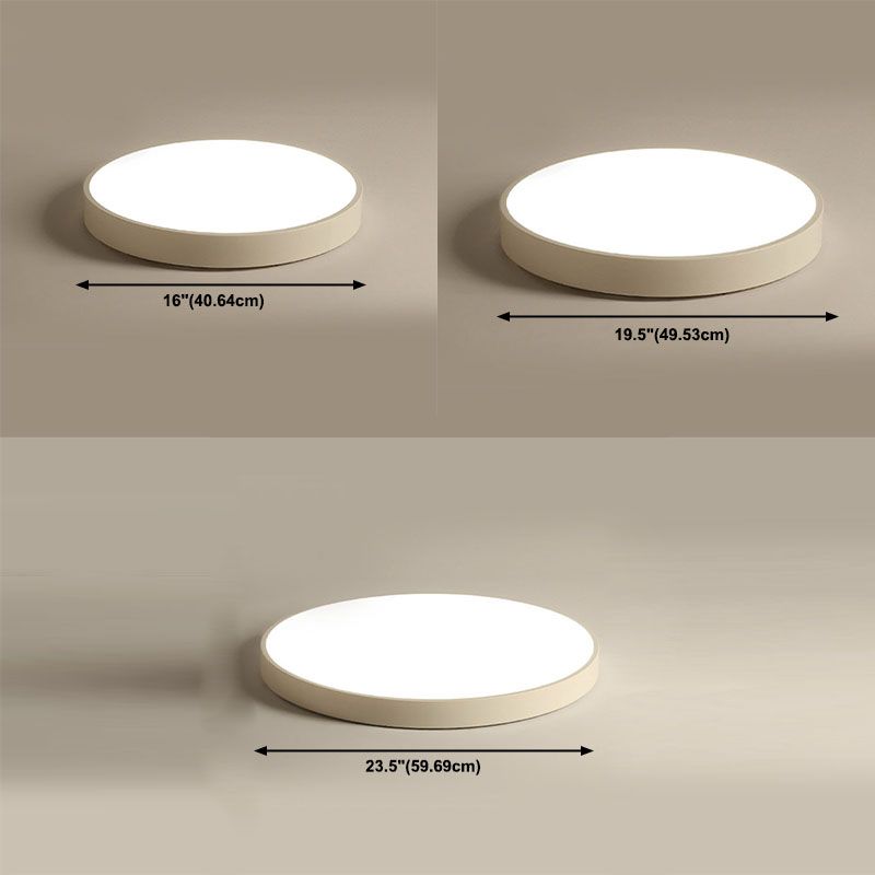 Nordic Modern Style Round Ceiling Lamp Acrylic 1 Light LED Flush Mount Light for Corridor