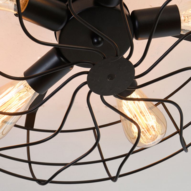 Metal Ceiling Mounted Fixture Industrial Style Ceiling Flush Mount