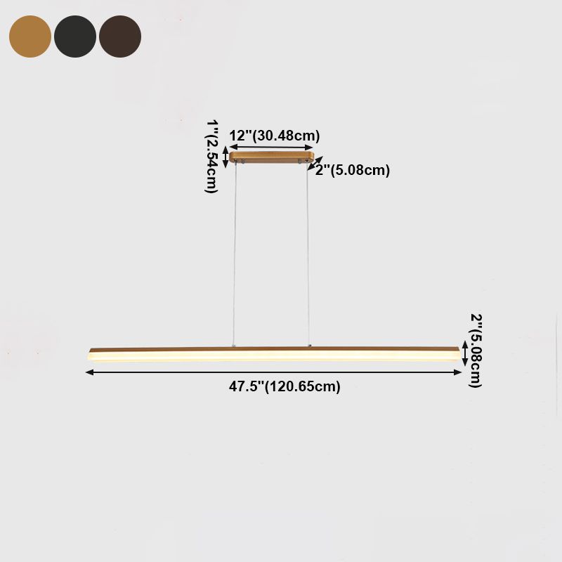 Modern Chandelier Linear Acrylic Island Chandelier Lights for Dining Room