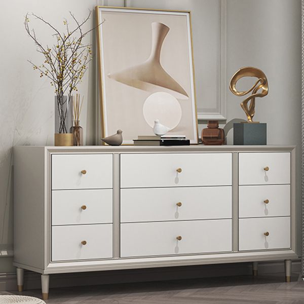 Contemporary Storage Chest Wooden Storage Chest Dresser with 8/9 Drawers for Home